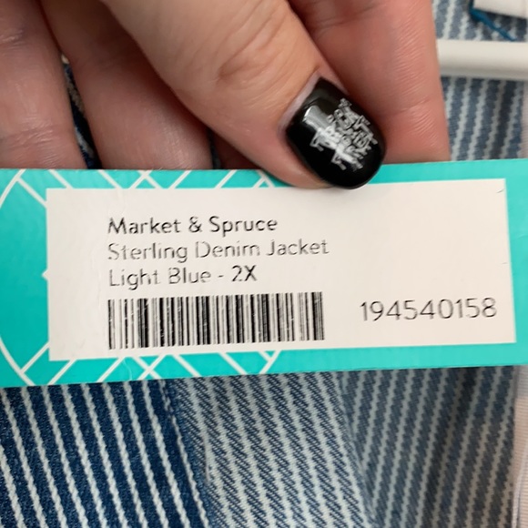 NWT - Market & Spruce Denim Jacket 2X - Picture 8 of 8